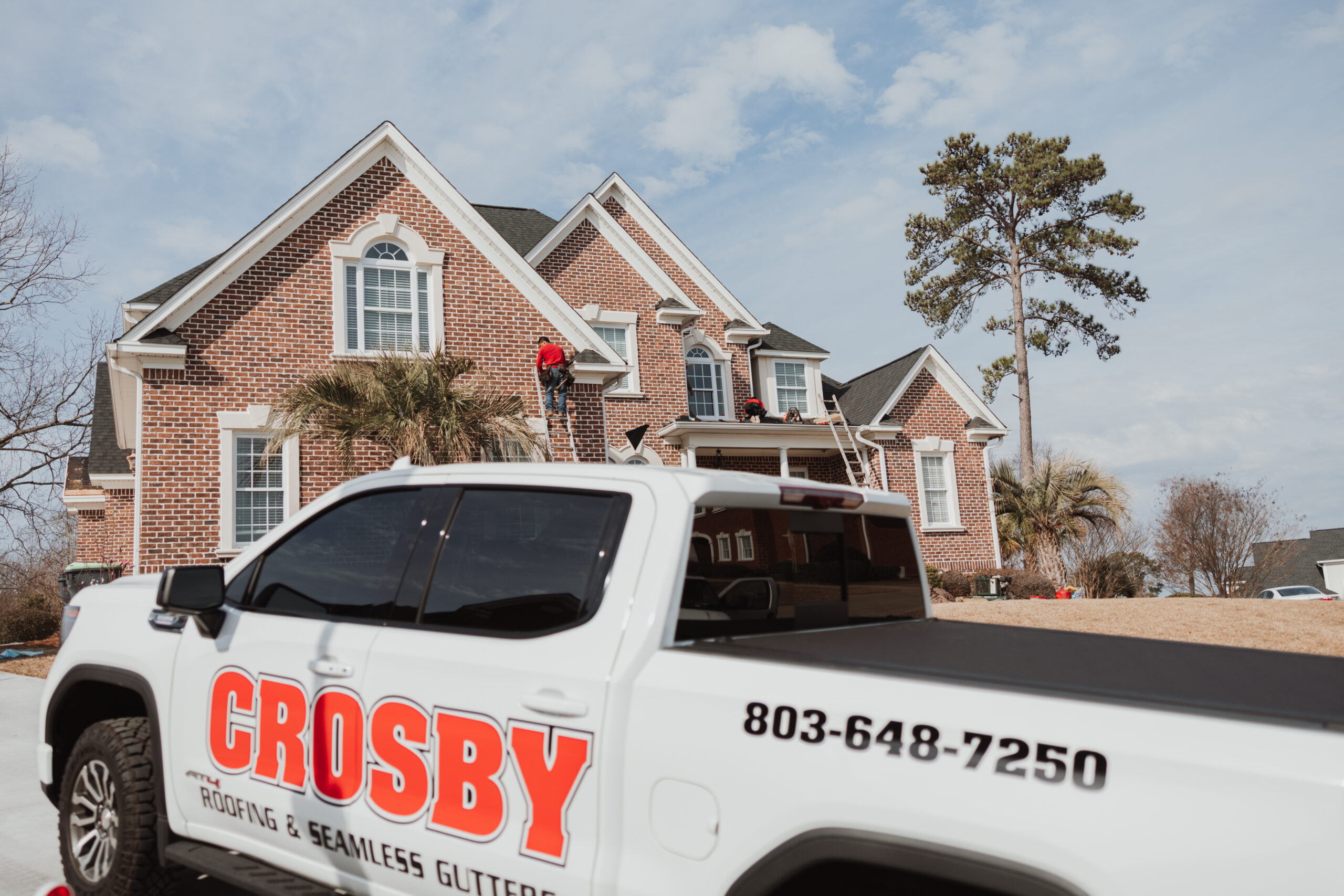 Crosby Roofing and Seamless gutters
